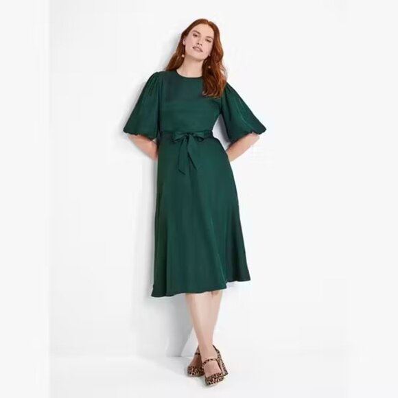 Kate Spade Silk-Blend Midi Matinee Dress - Picture 1 of 1